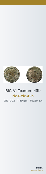 RIC VI Ticinum 45b — CANOA