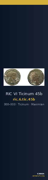 RIC VI Ticinum 45b — CANOA