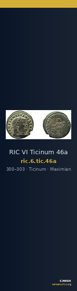 RIC VI Ticinum 46a — CANOA