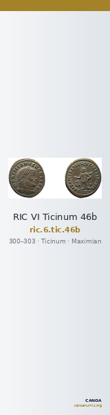RIC VI Ticinum 46b — CANOA