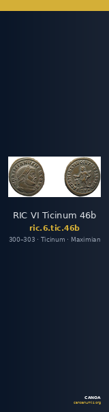 RIC VI Ticinum 46b — CANOA