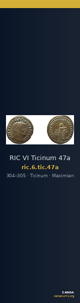 RIC VI Ticinum 47a — CANOA