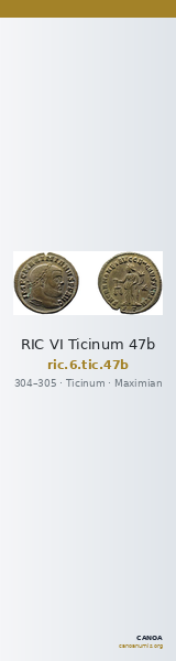 RIC VI Ticinum 47b — CANOA