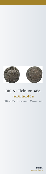 RIC VI Ticinum 48a — CANOA