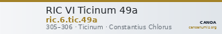 RIC VI Ticinum 49a — CANOA