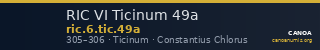 RIC VI Ticinum 49a — CANOA