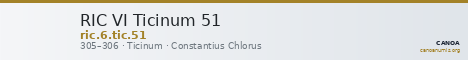 RIC VI Ticinum 51 — CANOA