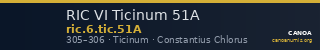 RIC VI Ticinum 51A — CANOA