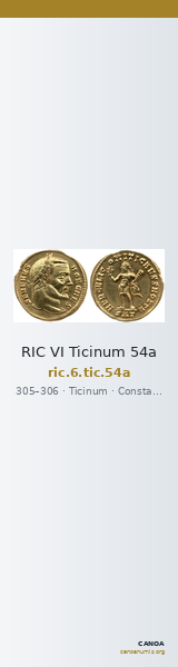RIC VI Ticinum 54a — CANOA