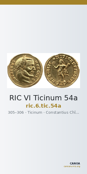 RIC VI Ticinum 54a — CANOA