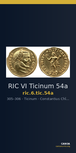 RIC VI Ticinum 54a — CANOA