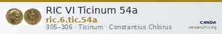 RIC VI Ticinum 54a — CANOA
