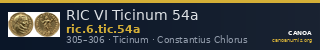 RIC VI Ticinum 54a — CANOA