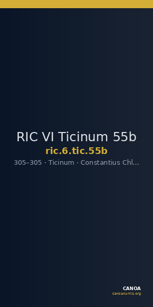 RIC VI Ticinum 55b — CANOA