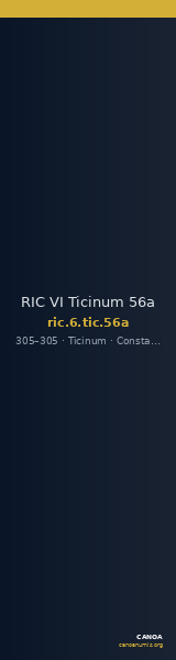 RIC VI Ticinum 56a — CANOA