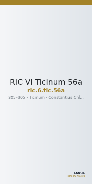 RIC VI Ticinum 56a — CANOA