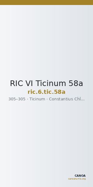RIC VI Ticinum 58a — CANOA