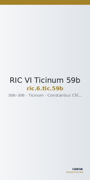 RIC VI Ticinum 59b — CANOA