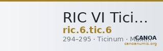 RIC VI Ticinum 6 — CANOA