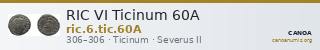 RIC VI Ticinum 60A — CANOA