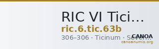 RIC VI Ticinum 63b — CANOA