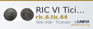 RIC VI Ticinum 64 — CANOA
