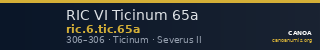 RIC VI Ticinum 65a — CANOA