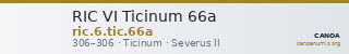 RIC VI Ticinum 66a — CANOA