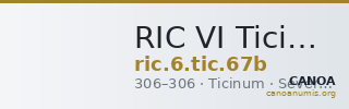 RIC VI Ticinum 67b — CANOA