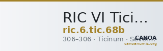 RIC VI Ticinum 68b — CANOA