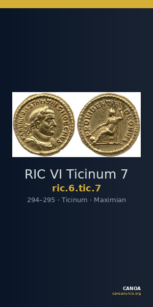 RIC VI Ticinum 7 — CANOA