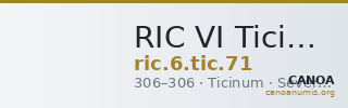 RIC VI Ticinum 71 — CANOA