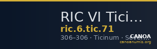 RIC VI Ticinum 71 — CANOA