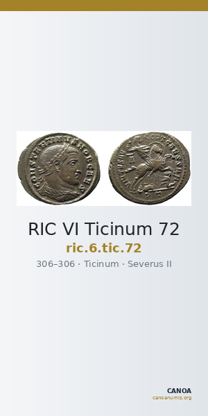 RIC VI Ticinum 72 — CANOA