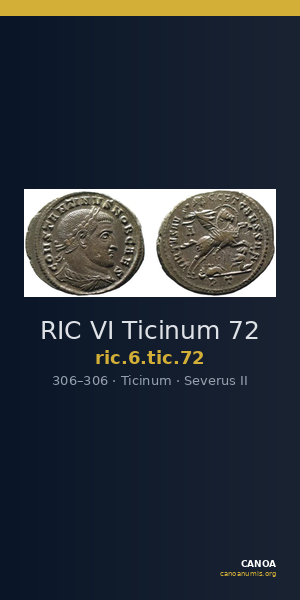 RIC VI Ticinum 72 — CANOA