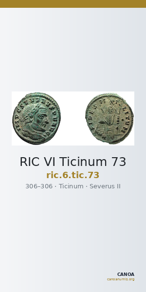 RIC VI Ticinum 73 — CANOA