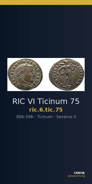 RIC VI Ticinum 75 — CANOA