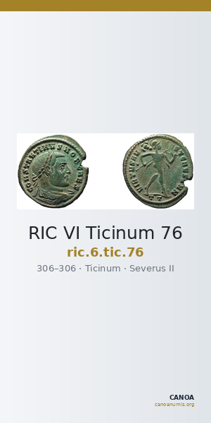 RIC VI Ticinum 76 — CANOA