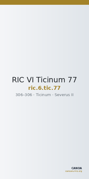 RIC VI Ticinum 77 — CANOA