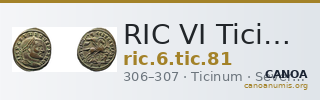 RIC VI Ticinum 81 — CANOA