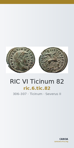 RIC VI Ticinum 82 — CANOA