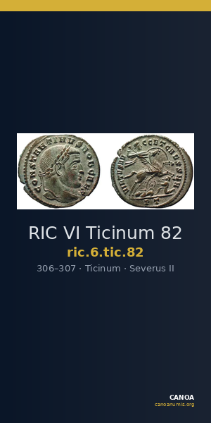 RIC VI Ticinum 82 — CANOA