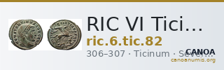 RIC VI Ticinum 82 — CANOA
