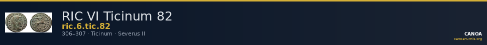 RIC VI Ticinum 82 — CANOA