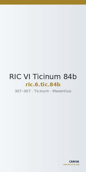RIC VI Ticinum 84b — CANOA