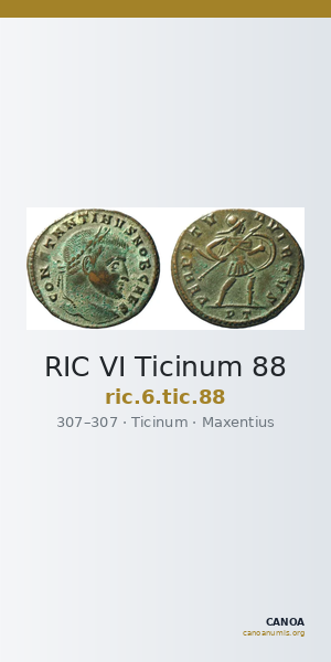 RIC VI Ticinum 88 — CANOA