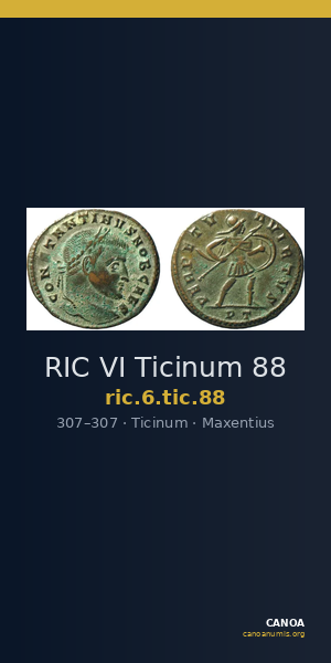 RIC VI Ticinum 88 — CANOA