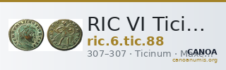 RIC VI Ticinum 88 — CANOA