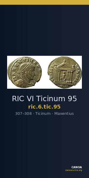 RIC VI Ticinum 95 — CANOA
