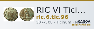 RIC VI Ticinum 96 — CANOA